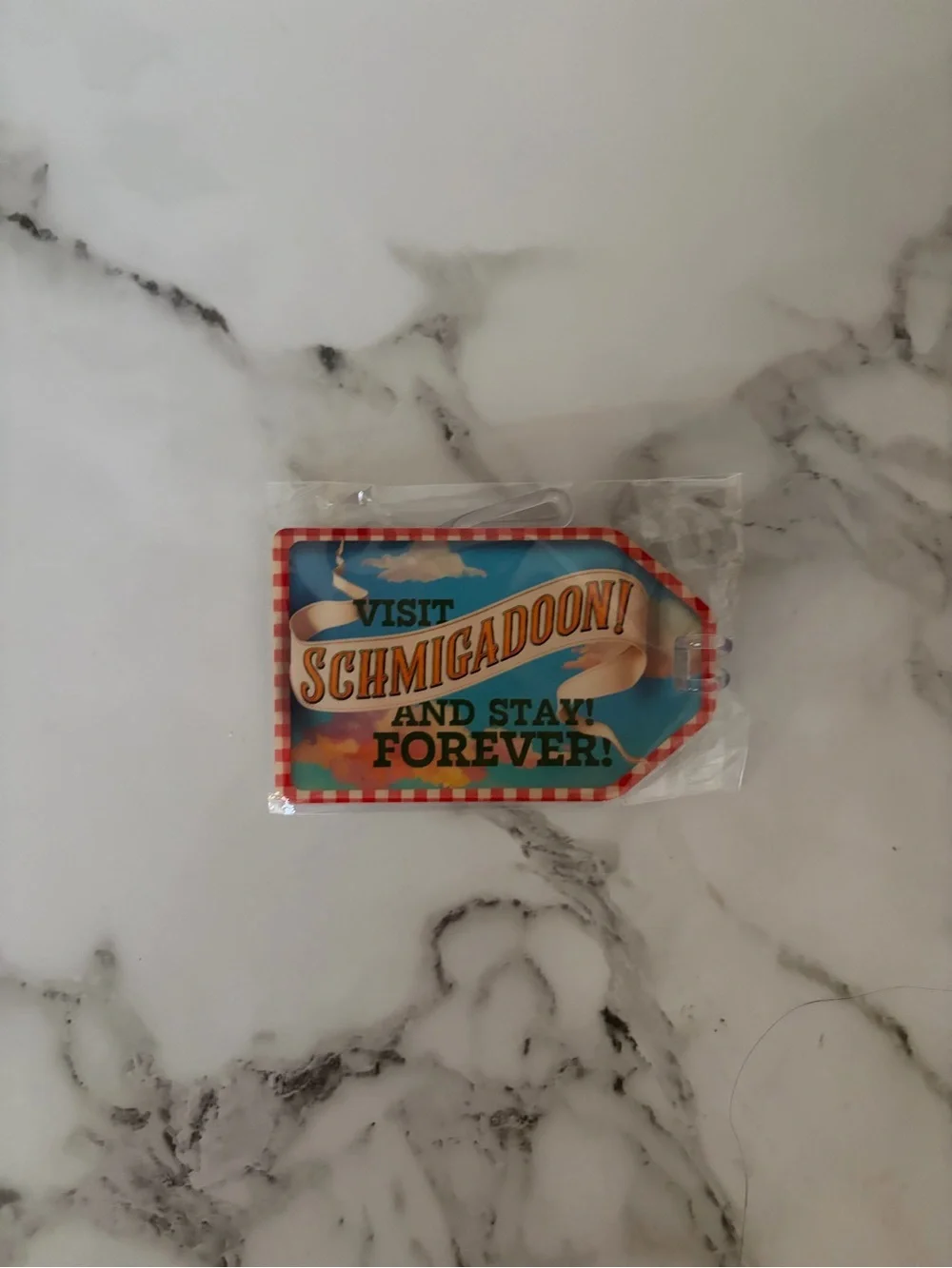 Schmigadoon! Themed Blue and Red Party Tag - Unbranded